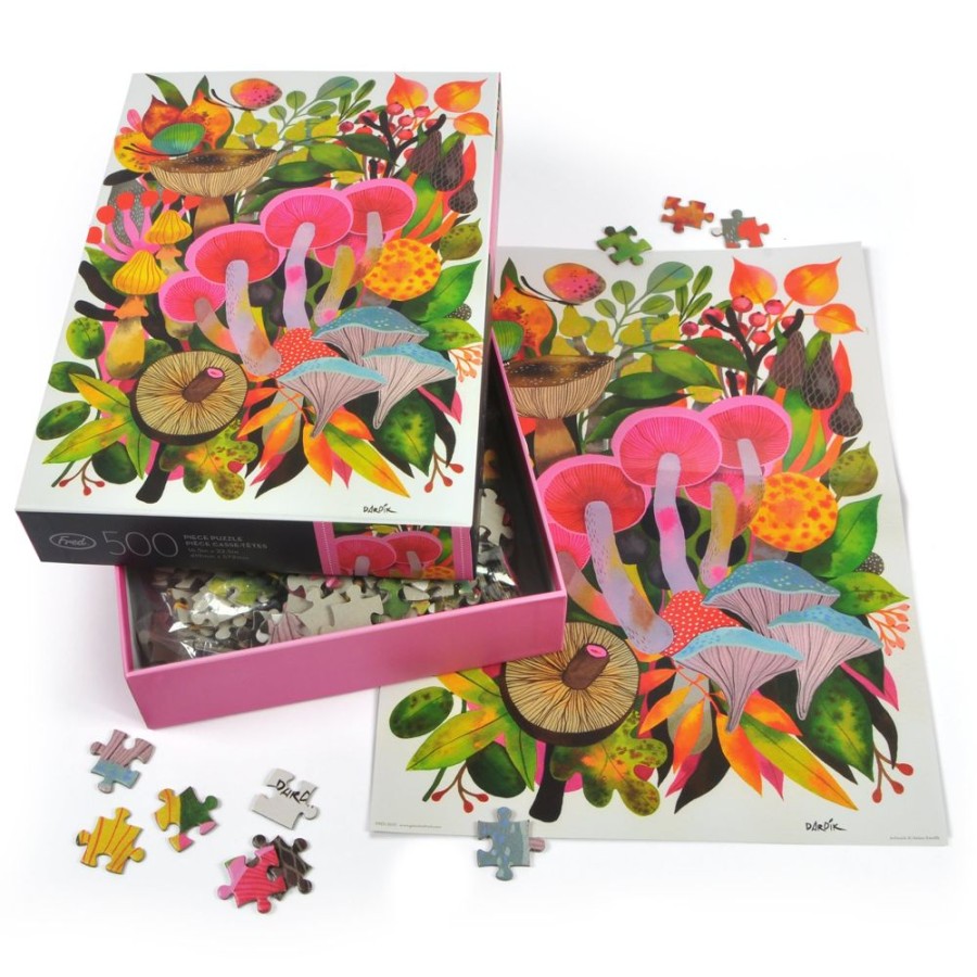 Fun + Games Fred & Friends Puzzles | 500 Piece Puzzle: Mushroom Toomuchery