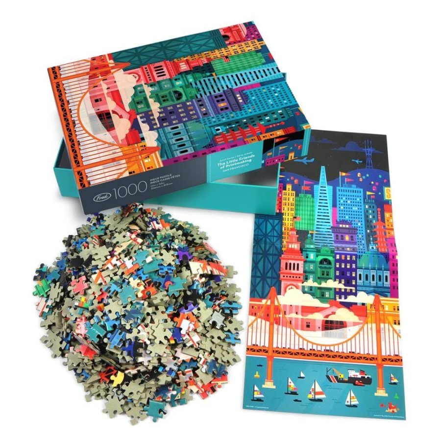 Fun + Games Fred & Friends Puzzles | 1000 Piece Puzzle: San Francisco