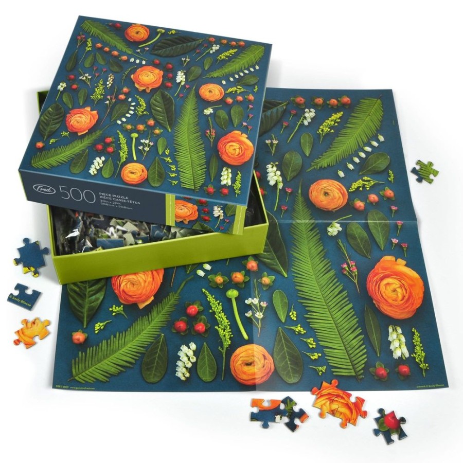 Fun + Games Fred & Friends Puzzles | 500 Piece Puzzle: Deconstructed Bouquet