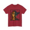 a woman–revolver face t shirt