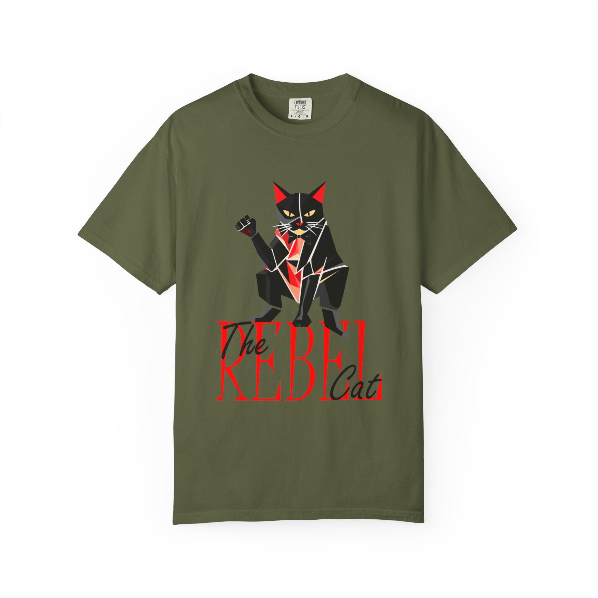 rebel cat — cotton t shirt