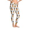 zen cat leggings — relaxed yoga stretch print