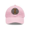 leather patch dad hat — the amazigh letter (ⵣ)