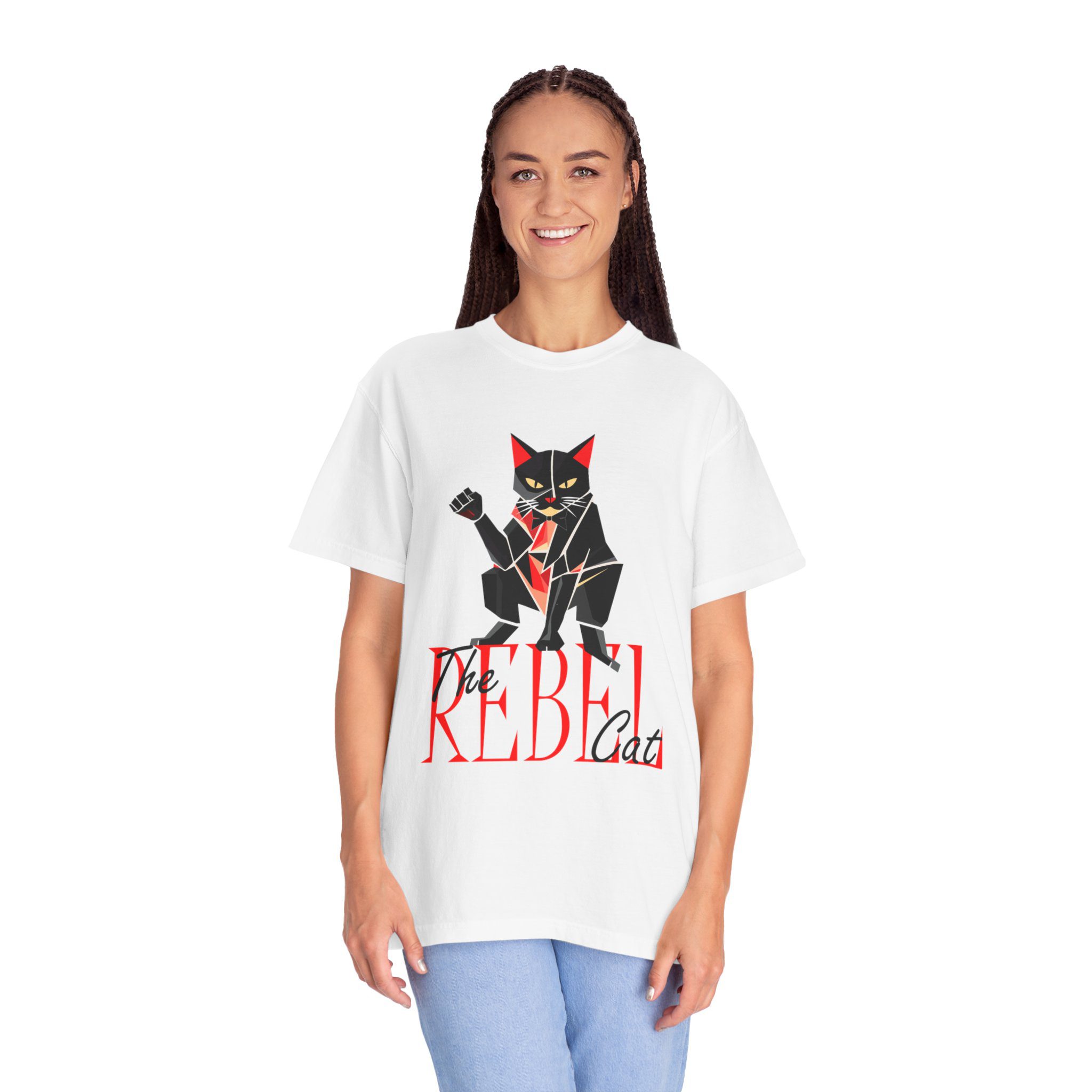 rebel cat — cotton t shirt