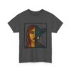 a woman–revolver face t shirt