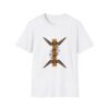 tribal boomerang graphic t shirt — geometric native inspired design