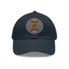 leather patch dad hat — the amazigh letter (ⵣ)
