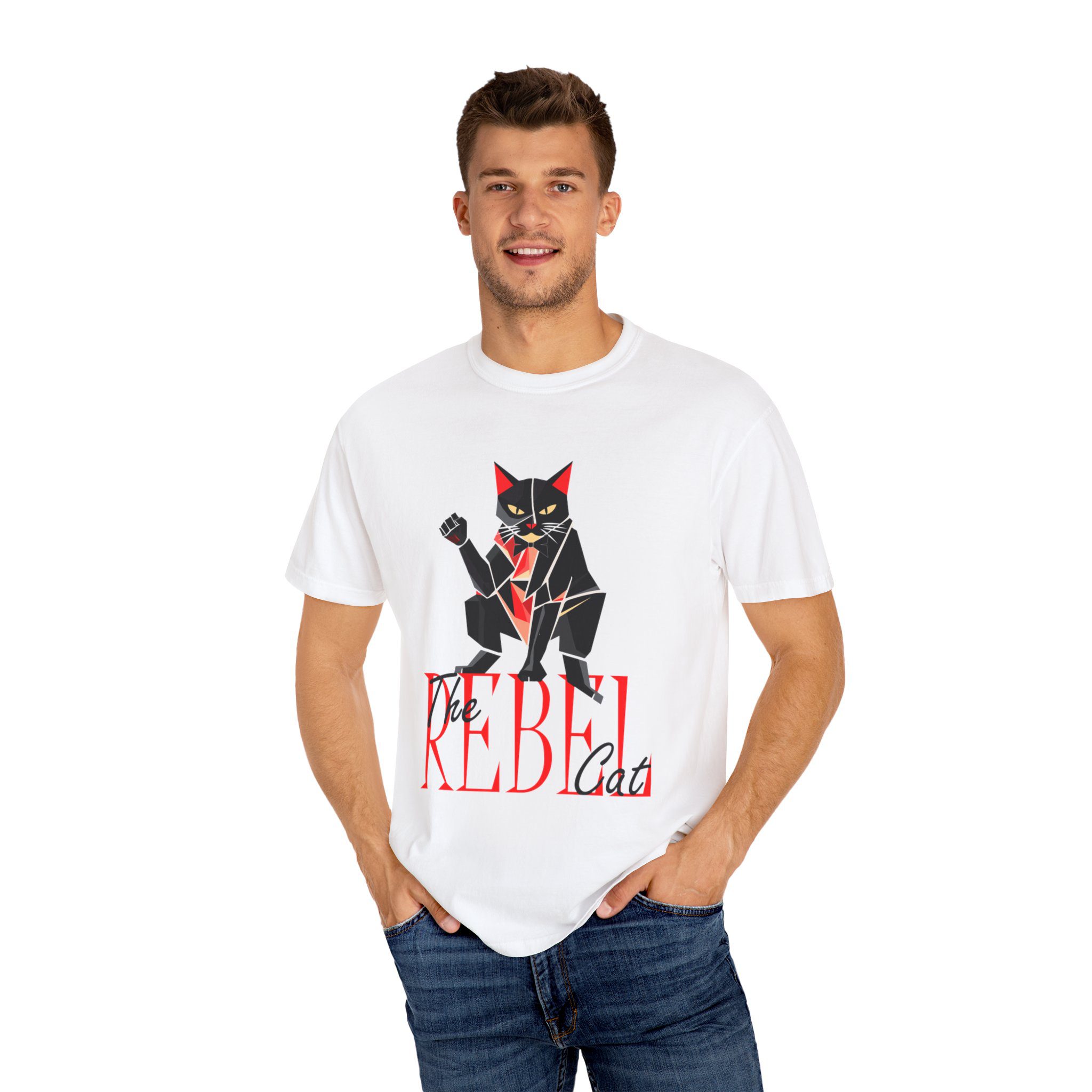 rebel cat — cotton t shirt