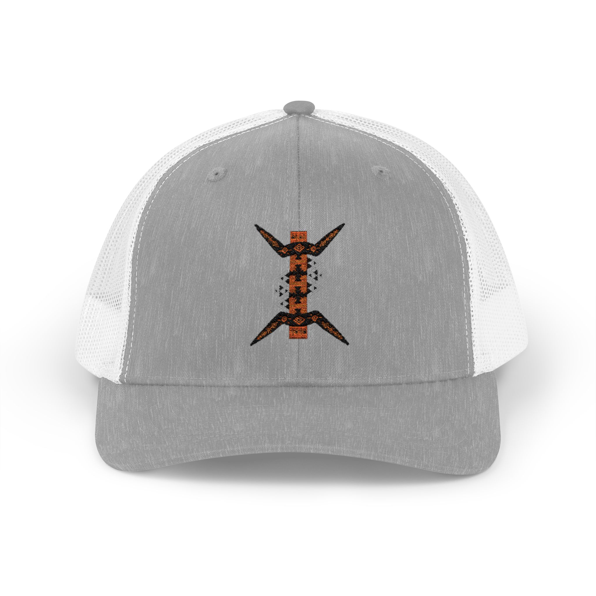 vintage geometric bee trucker cap — the amazigh letter (ⵣ)