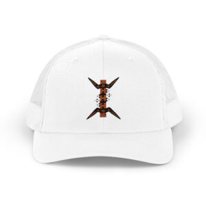 vintage geometric bee trucker cap — the amazigh letter (ⵣ)