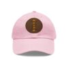 leather patch dad hat — the amazigh letter (ⵣ)