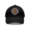leather patch dad hat — the amazigh letter (ⵣ)